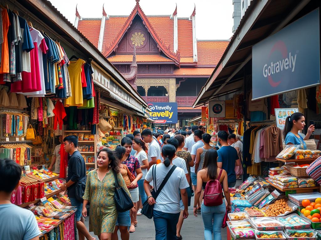 Pembeli produk di Bangkok